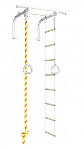 Турник настенный T1 с навесным оборудованием, цвет - белый прованс (Romana, 7.01.00-21_белый прованс)